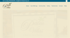 Desktop Screenshot of palmvillasfamily.com